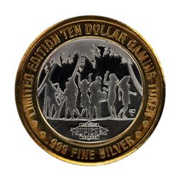 .999 Silver Tropicana Las Vegas, Nevada $10 Casino Limited Edition Gaming Token