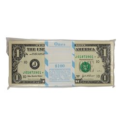Pack of (100) Consecutive 2003A $1 Federal Reserve STAR Notes