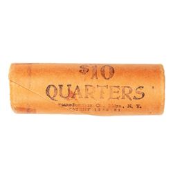 Original Bank Roll of (40) Brilliant Uncirculated 1964 Washington Quarter Coins