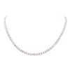 Image 1 : 14KT White Gold 44.19 ctw Diamond Necklace