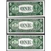 Image 2 : Lot of (3) 1935A $1 North Africa WWII Emergency Issue Silver Certificate Notes