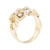 Image 4 : 14KT Yellow Gold 0.94 ctw Diamond Ring