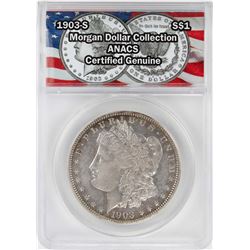 1903-S $1 Morgan Silver Dollar Coin ANACS Certified Genuine