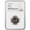 Image 1 : 1955 Proof Jefferson Nickel Coin NGC PF69