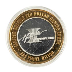 .999 Silver Hilton Las Vegas, Nevada $10 Casino Limited Edition Gaming Token