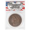 Image 1 : 1881-CC $1 Morgan Silver Dollar Coin ANACS Certified Genuine