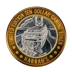 .999 Silver Harrah's Las Vegas, Nevada $10 Casino Limited Edition Gaming Token