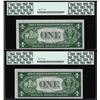 Image 2 : (2) Consecutive 1935A $1 "R" Experimental Silver Certificate Notes PCGS New 62PPQ