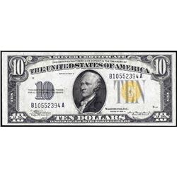 1934A $10 North Africa WWII Emergency Issue Silver Certificate Note