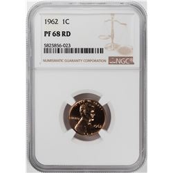 1962 Proof Lincoln Memorial Cent Coin NGC PF68RD