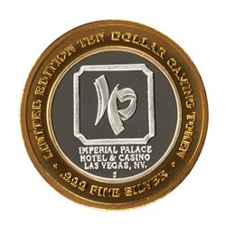 .999 Fine Silver Imperial Palace Las Vegas, Nevada $10 Limited Edition Gaming Token
