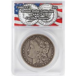 1880-CC $1 Morgan Silver Dollar Coin ANACS Certified Genuine