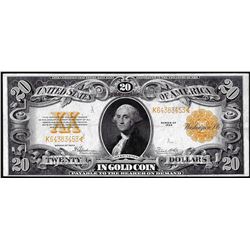 1922 $20 Gold Certificate Note