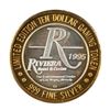 Image 2 : .999 Silver Riviera Hotel & Casino Las Vegas $10 Casino Limited Edition Gaming Token