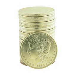 Roll of (20) Brilliant Uncirculated 1886 $1 Morgan Silver Dollar Coins