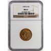 Image 1 : 1909-D $5 Indian Head Half Eagle Gold Coin NGC MS61