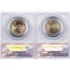 Image 2 : Lot of (2) 2008 Presidential Oath Dollar Coins ANACS MS67