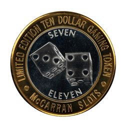 .999 Silver McCarran International Airport $10 Casino Limited Edition Gaming Token