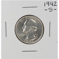 1942-S Washington Quarter Coin