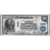 Image 1 : 1902 PB $20 Citizens NB of Washington, Pennsylvania CH# 3383 National Currency Note