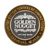 Image 2 : .999 Silver Golden Nugget Las Vegas $10 Limited Edition Casino Gaming Token