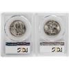 Image 2 : Lot of (2) 1946-D Walking Liberty Half Dollar Coins PCGS MS65