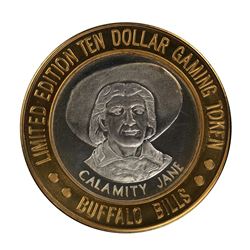 .999 Silver Buffalo Bills Resort & Casino $10 Limited Edition Gaming Token