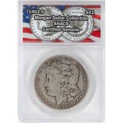 1902-S $1 Morgan Silver Dollar Coin ANACS Certified Genuine