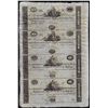 Image 1 : Uncut Sheet of 1800's $5/5/10/10 Farmer's & Merchants Bank of Baltimore Obsolete Notes
