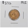 Image 1 : 1912 $2 1/2 Indian Head Quarter Eagle Gold Coin