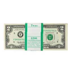 Pack of (100) Consecutive 1995 $2 Federal Reserve Notes Atlanta
