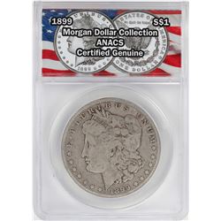 1899 $1 Morgan Silver Dollar Coin ANACS Certified Genuine