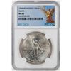 Image 1 : 1984Mo Mexico 1 Onza Libertad Silver Coin NGC MS66