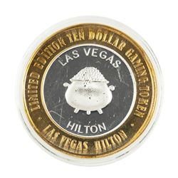 .999 Silver Hilton Las Vegas, Nevada $10 Casino Limited Edition Gaming Token