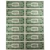 Image 2 : Uncut Sheet of (12) 1935D $1 Silver Certificate Notes Fr.1613