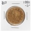 Image 1 : 1881-S $10 Liberty Head Eagle Gold Coin