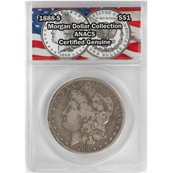 1888-S $1 Morgan Silver Dollar Coin ANACS Certified Genuine