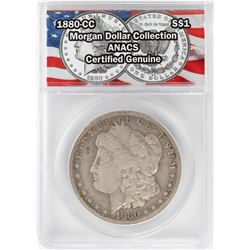1880-CC $1 Morgan Silver Dollar Coin ANACS Certified Genuine