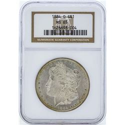 1884-O $1 Morgan Silver Dollar Coin NGC MS65