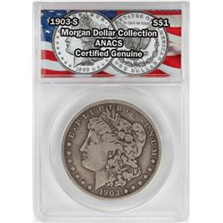 1903-S $1 Morgan Silver Dollar Coin ANACS Certified Genuine
