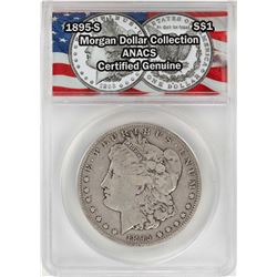 1895-S $1 Morgan Silver Dollar Coin ANACS Certified Genuine