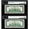 Image 2 : (2) Consecutive 1950E $100 Federal Reserve Notes Chicago PMG Choice About Unc 58EPQ