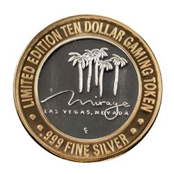 .999 Fine Silver Mirage Las Vegas, Nevada $10 Limited Edition Gaming Token