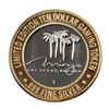 Image 1 : .999 Fine Silver Mirage Las Vegas, Nevada $10 Limited Edition Gaming Token