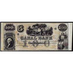 1800's $100 Canal Bank New Orleans Obsolete Note