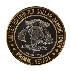 .999 Silver Whiskey Petes Casino Primm, Nevada $10 Limited Edition Gaming Token