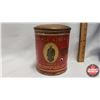 Image 1 : Prince Albert Crimp Cut Long Burning Pipe and Cigarette Tobacco Canister Tin (5" x 6-1/4")