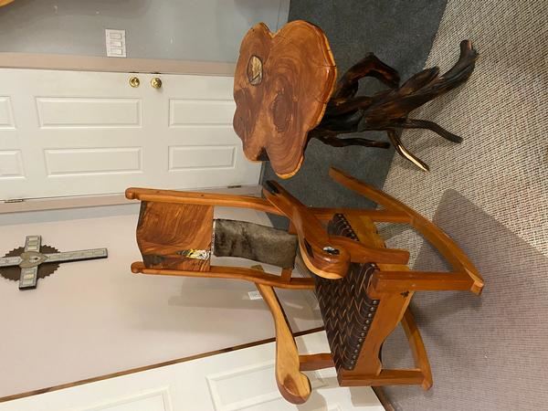 Juniper Rocking Chair Alligator Juniper Rocking Chair and End Table