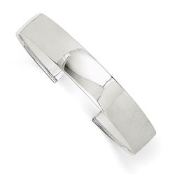 Sterling Silver 11 mm Fancy Cuff Bangle Bracelet