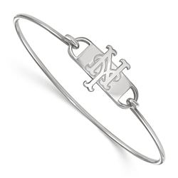 Sterling Silver MLB New York Mets Wire Bangle